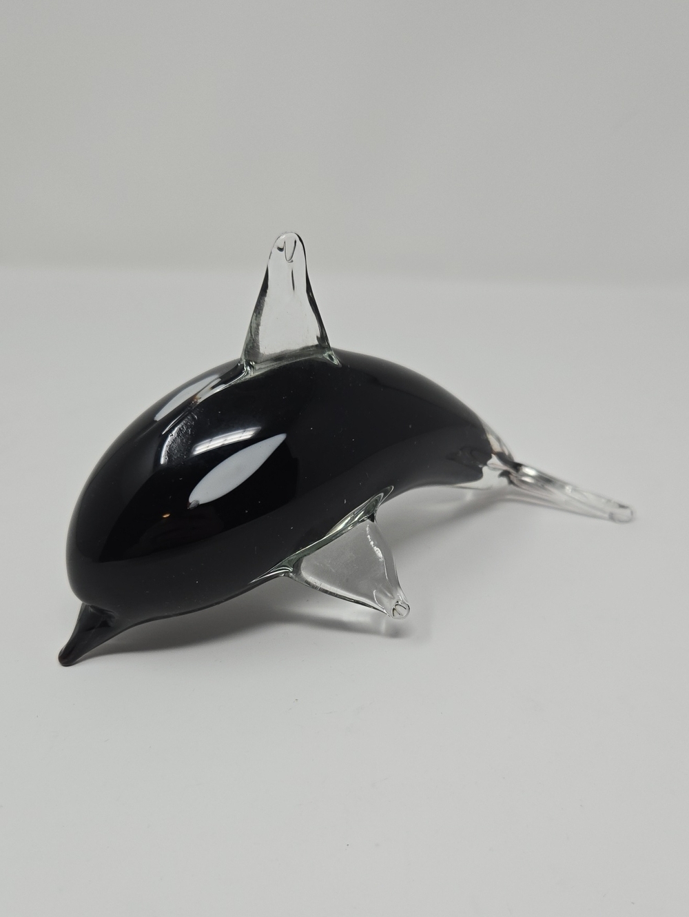 Black Glass Dolphin Figurine - Home Accents